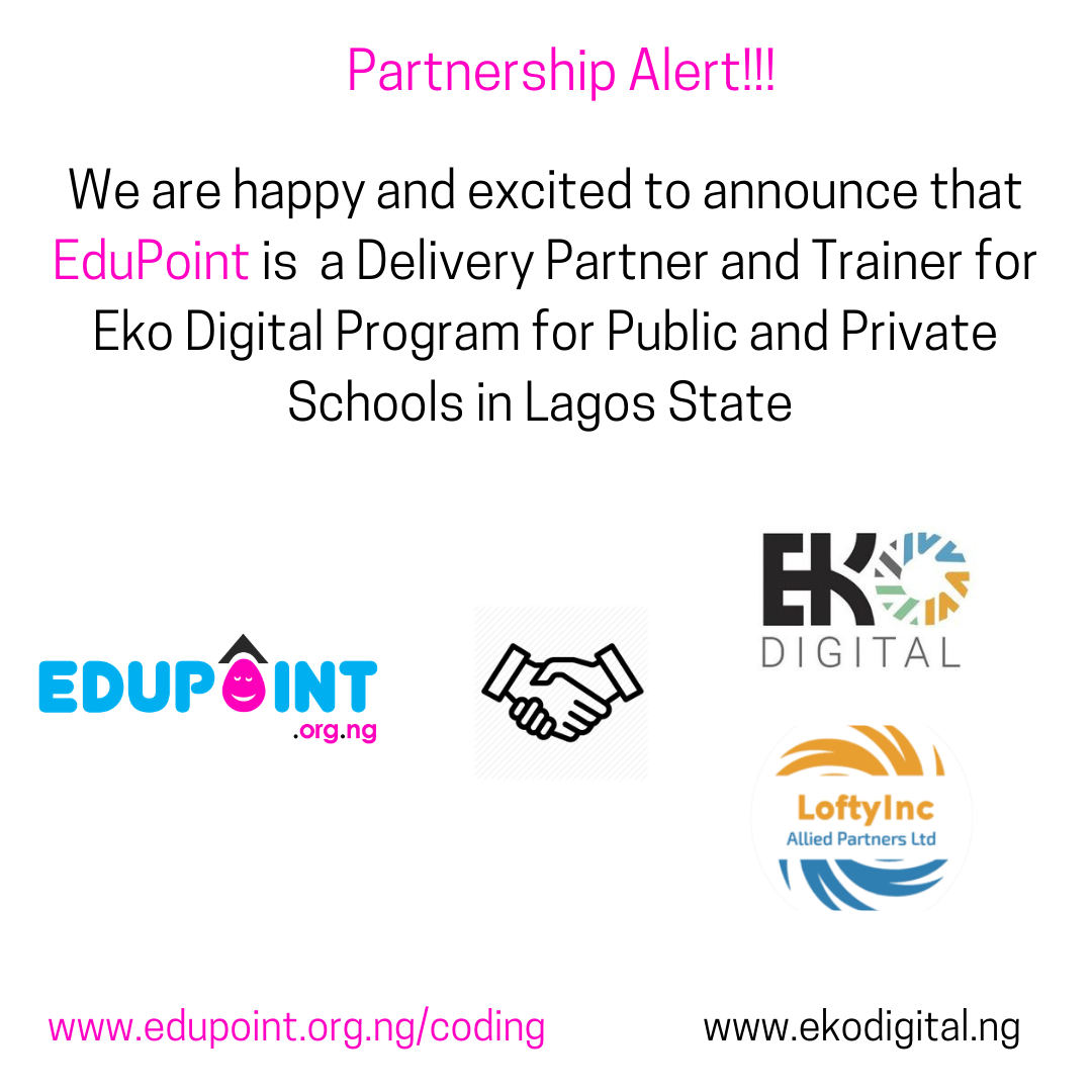 EduPoint to Train 30,000 Primary and Secondary School Students in the Eko Digital Program for Lagos State students.